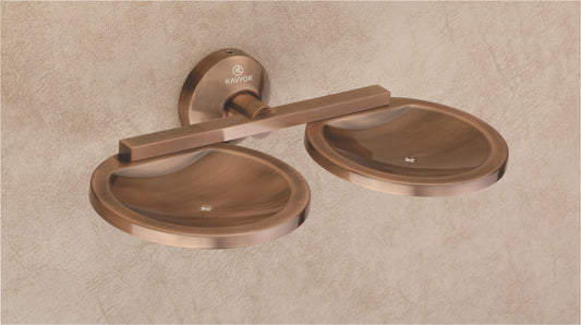 DOUBLE SOAP DISH KBA 10208ANTIQUE COPPER FINISH