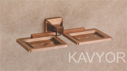 DOUBLE SOAP DISH KBA 10108 ANTIQUE COPPER FINISH