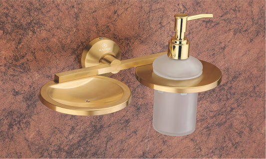 SOAP DISH WITH LIQUID HOLDER KBA 60810 PVD SATIN